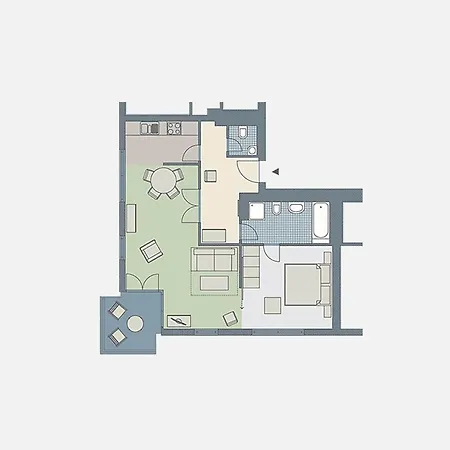 Kaiservillen - Mit 1 Schlafzimmer Und Balkon D232 * Heringsdorf (Usedom)